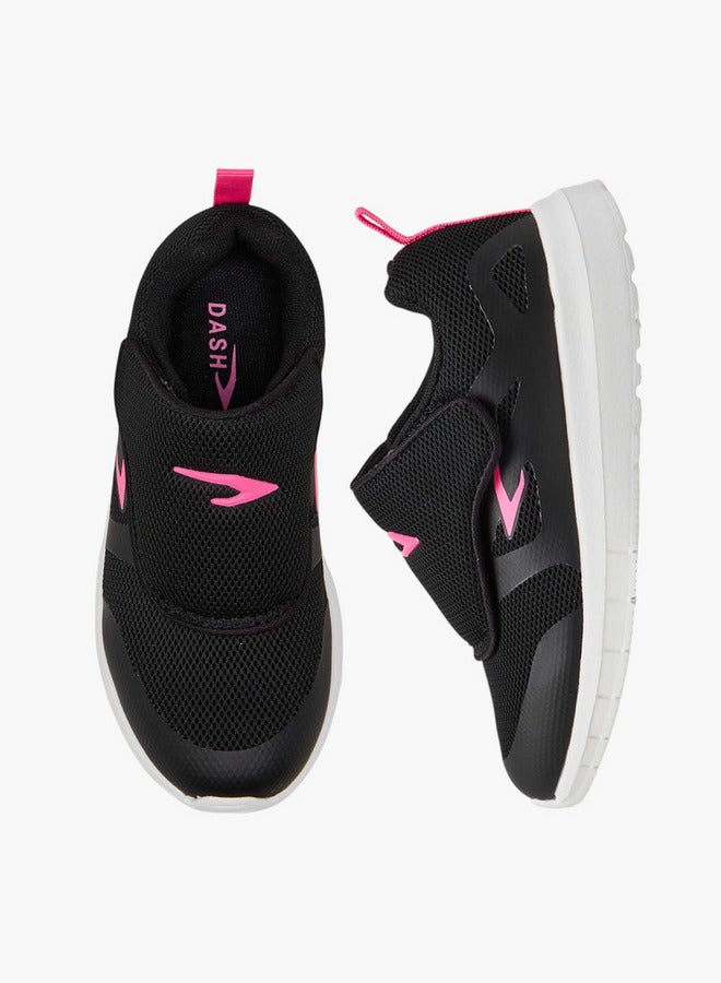 Dash Textured Sports Shoes with Hook and Loop Closure  - Image 1