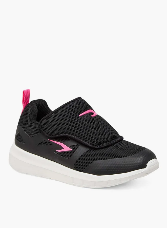 داش Textured Sports Shoes with Hook and Loop Closure