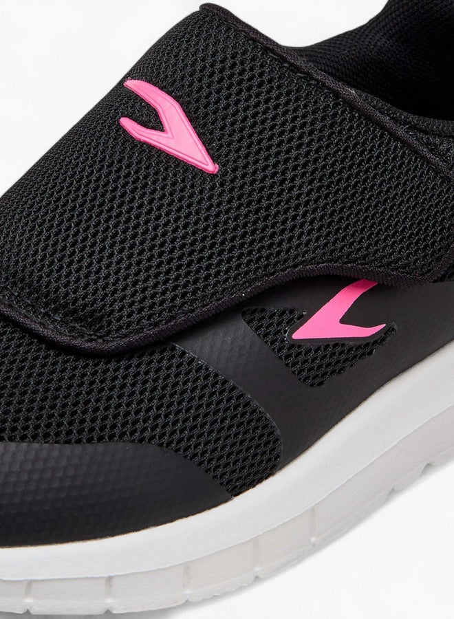 Dash Textured Sports Shoes with Hook and Loop Closure  - Image 4