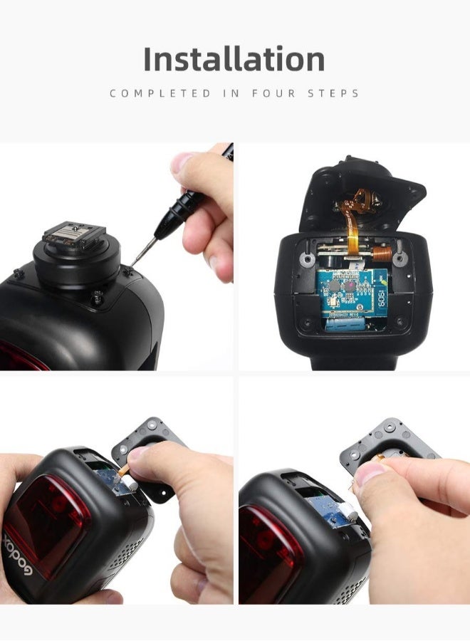 V1S Hot Shoe Mounting Foot Fix Compatible Fit for Godox V1-S Speedlite Flash Repai Parts (V1S Hot Shoe) - Image 3