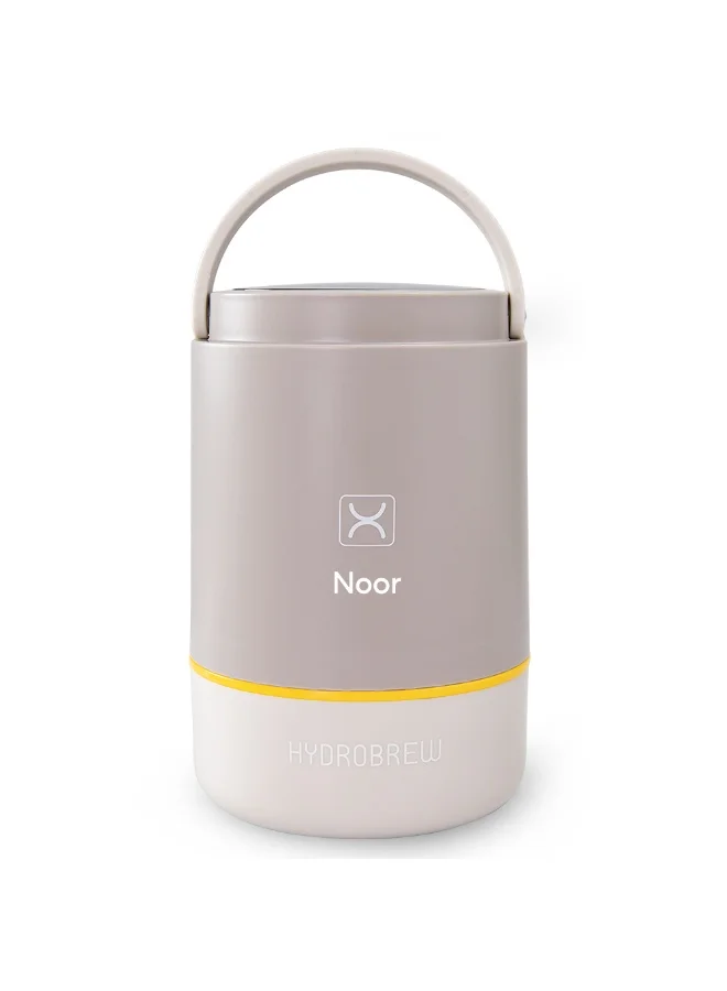 Hydrobrew Hydrobrew Personalized Triple Decker Stainless Steel Lunch Box w/ Spoon-Desert Sand