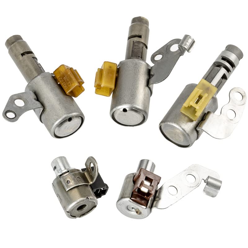 CAC Transmission Shift Solenoid 35290-21010 Set(5PCS) Replacement for Lexus U240E Toyota Camry Corolla Estima Highlande U240E 35240-32010 Transmission Solenoid Kit - Image 2