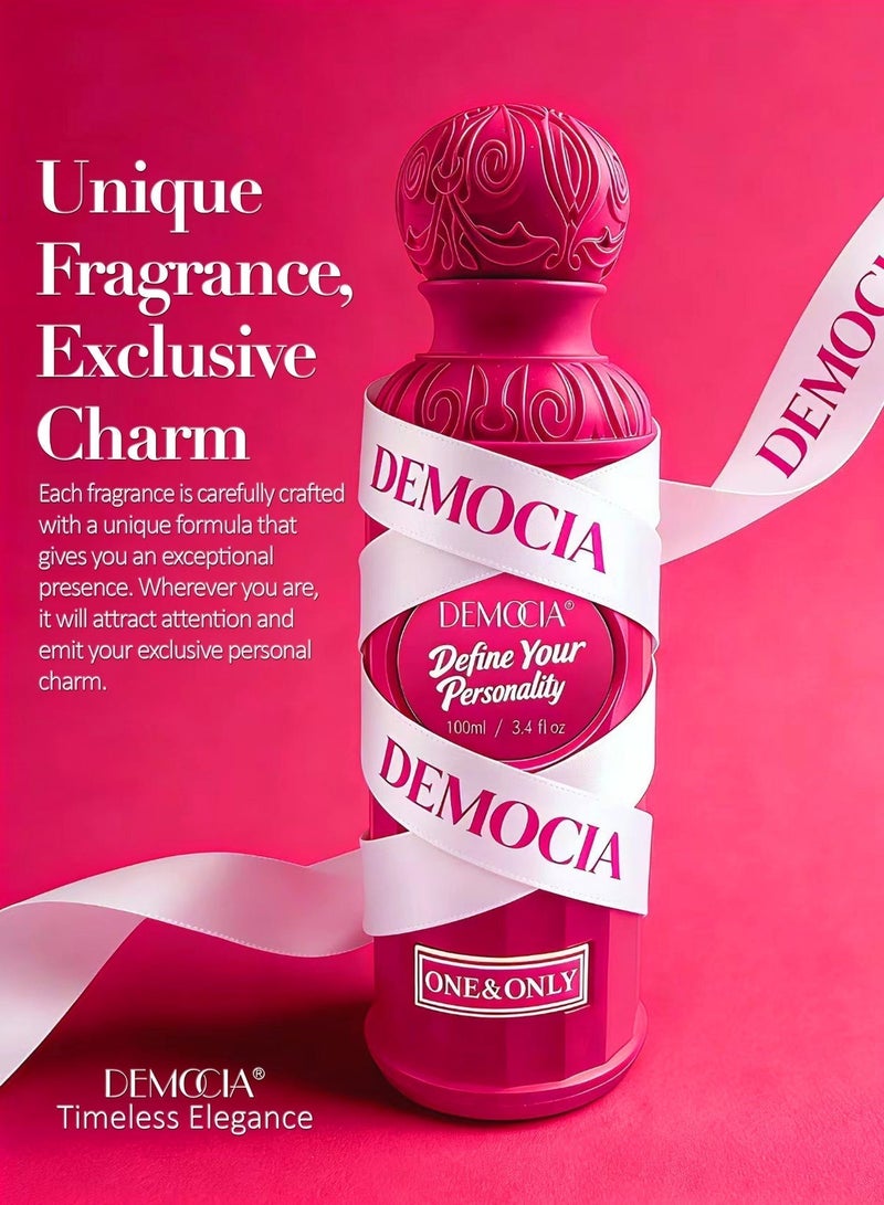 Democia Eau de Toilette Perfume for Women 100ml – Sweet Fruity Floral Scent with Blackcurrant & Green Mandarin, Candy & Gardenia Heart, Vanilla Amber Musk Base - Image 2