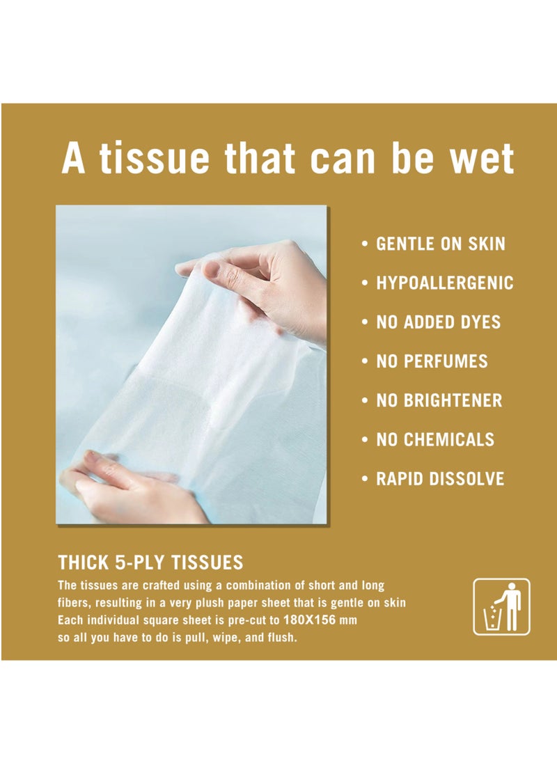Rich Life Facial Tissue - Premium Quality 5-Ply - 550 Sheets | 5 Value Packs | Soft, Durable & Moisture Proof | 100% Raw Wood Pulp - Ideal for Wet & Dry | Available in 5 to 40 Packs  - Image 3