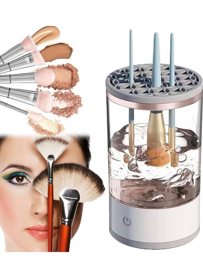 Electric Makeup Cleaner,Portable Compact,Professional Makeup Brush Cleaning Machine,for Makeup Lovers & Professionals,Design for Travel Home Use - Image 1