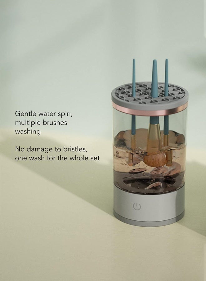 Electric Makeup Cleaner,Portable Compact,Professional Makeup Brush Cleaning Machine,for Makeup Lovers & Professionals,Design for Travel Home Use - Image 4