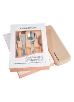 Eazy Kids Set of 4 Cutlery (Spoon, Fork, Knife & Tea Spoon) w/ Silicon Pouch – Ivory - pzsku/Z5F04B4C30B2F9EF2CFCFZ/45/_/1719580699/e1385750-f7d1-4b3f-9f94-72bb09301e31