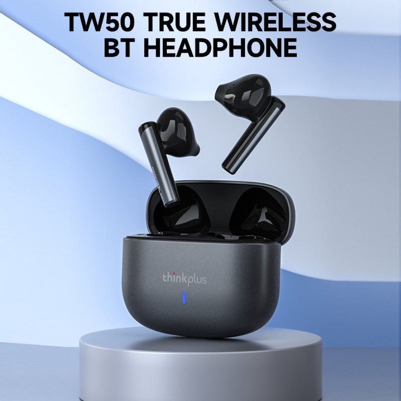 Bluetooth Earbuds: Grey Ergonomic Semi-In-Ear Design - BT5.3 Chip Fast Stable Low Latency Connection HiFi Surround Stereo Sound With 10mm Moving Coil For Music Lovers And Daily Use - Image 3