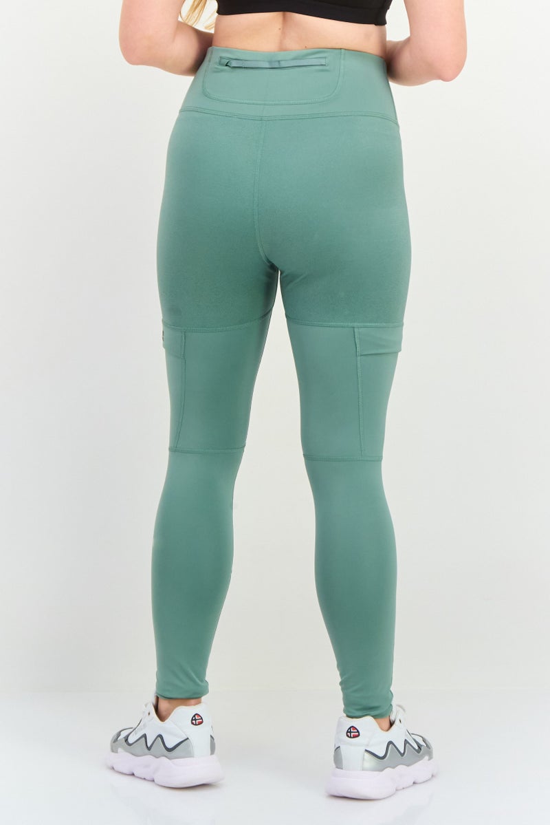 PUMA Women Tight Fit Tennis Leggings, Dark Green - Image 3