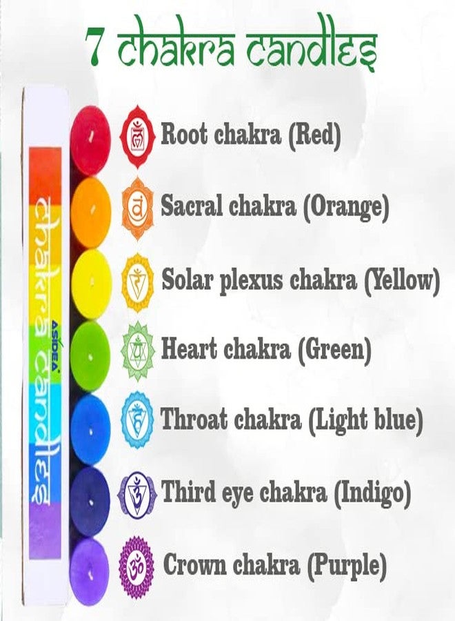 ASIDEA 7 Chakra Candle Set | Candles for Aromatherapy, Meditation Candle, Spa | Scented Candles for Gifting & Decoration - Image 4