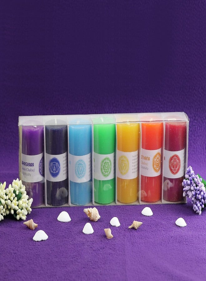 ASIDEA 7 Chakra Candle Set | Candles for Aromatherapy, Meditation Candle, Spa | Scented Candles for Gifting & Decoration - Image 5
