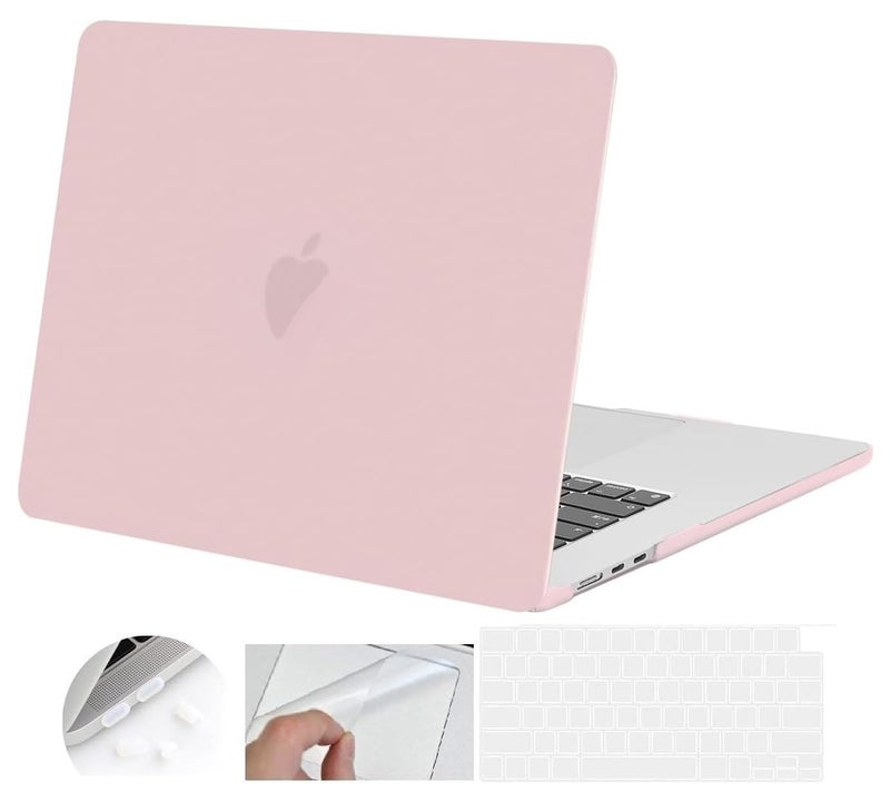MOCA Compatible with MacBook Air 15 inch Case 2025 2024 2023 Release M4 A3241 M3 A3114 M2 A2941 Liquid Retina Display Touch ID, Protective Plastic Hard Shell Case Cover - Image 1