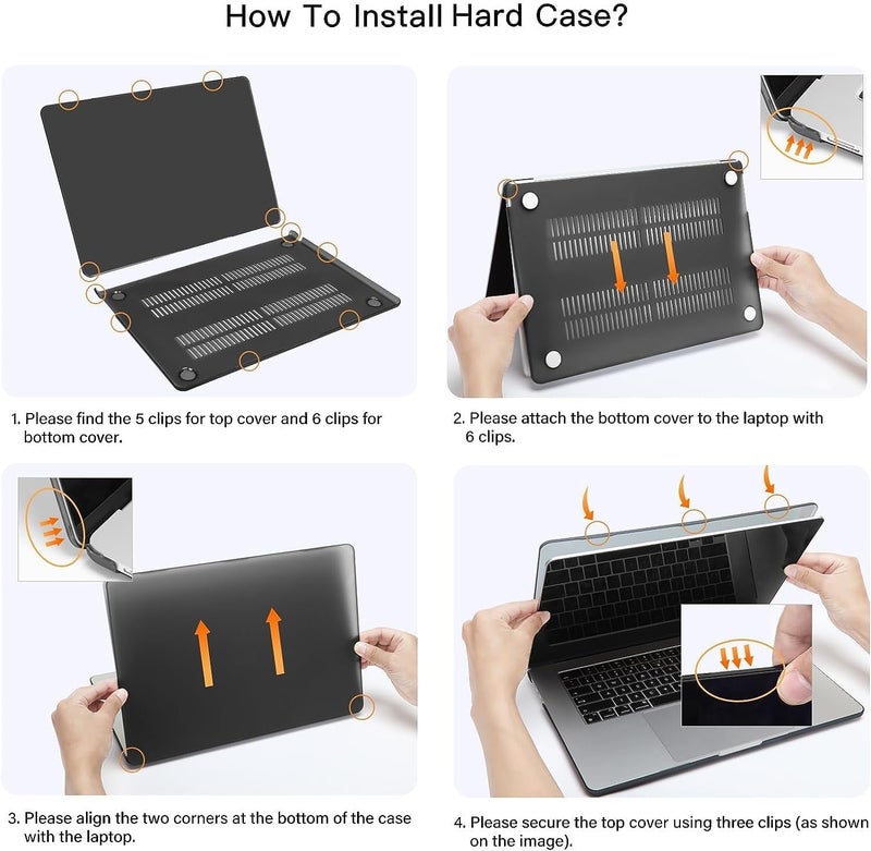 MOCA Compatible with MacBook Air 15 inch Case 2025 2024 2023 Release M4 A3241 M3 A3114 M2 A2941 Liquid Retina Display Touch ID, Protective Plastic Hard Shell Case Cover - Image 5