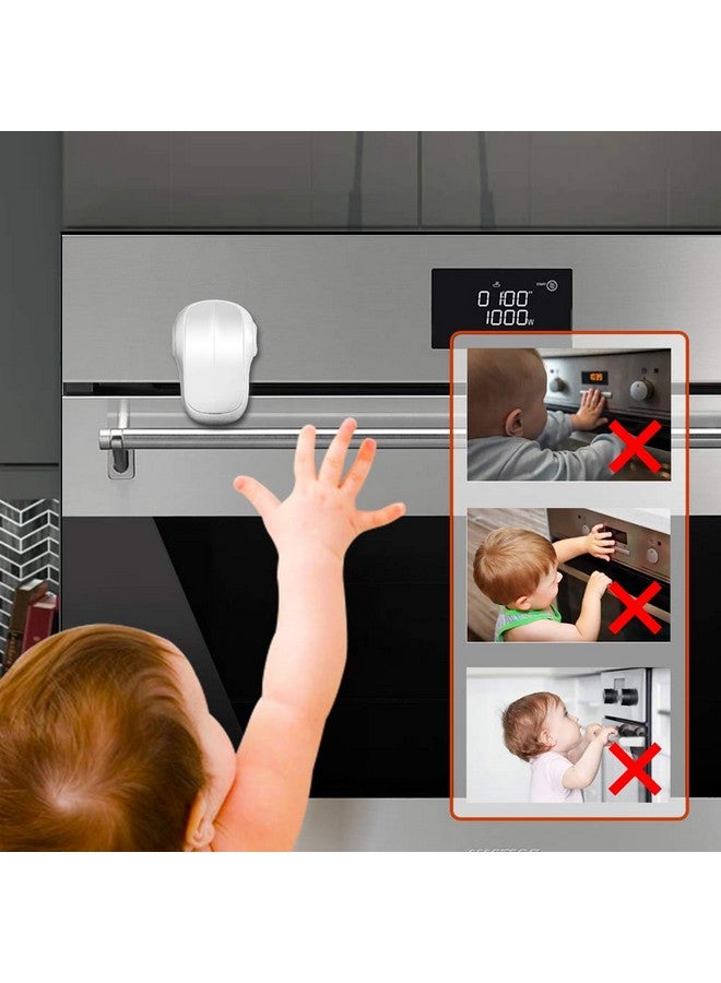 EUDEMON Child Safety Heat-Resistant Oven Door Lock, Oven Front Lock for Kids Easy to Install, Use Adhesive,No Screws or Drill (1 Pack,White)(ONLY for Flat Surface) - Image 3
