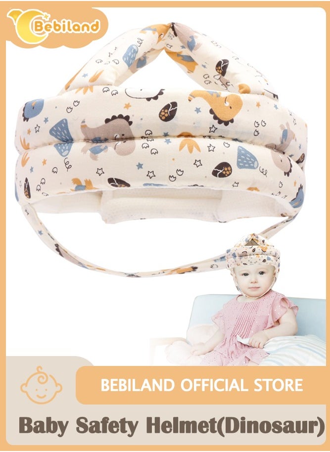 Bebiland Baby Safety Helmet for Crawling and Walking 6 to 20 Months (Dinosaurs)  - Image 1