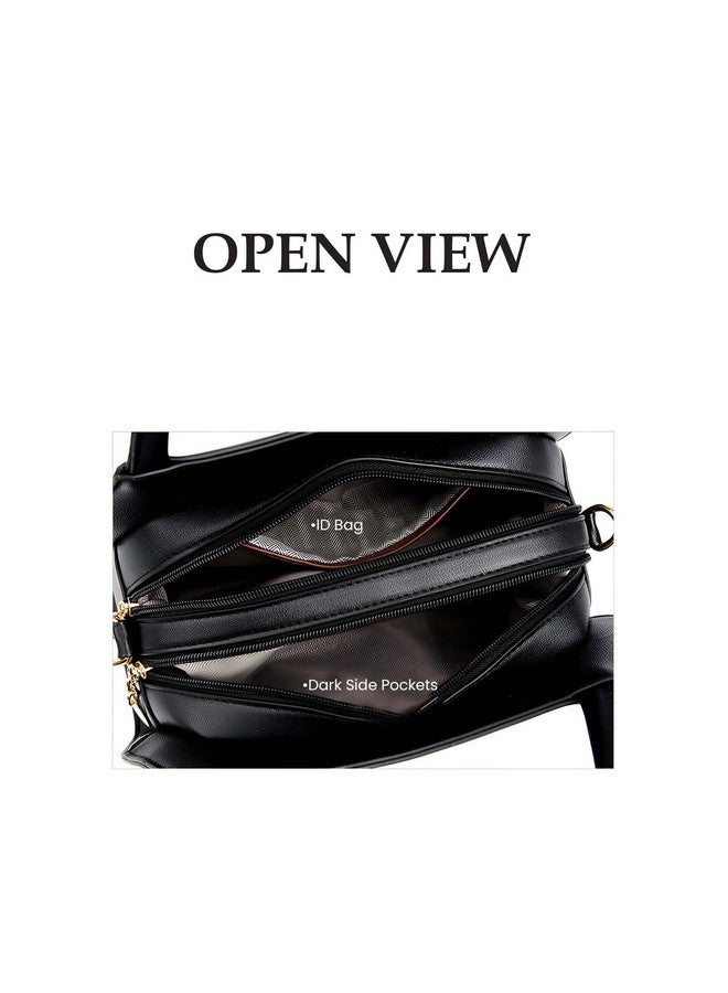 Syga SYGA Women Elegant Peacock Embossed Shell Handbag - Stylish Shoulder Purse with Artistic Detailing(Lucky Fish Black)  - Image 5