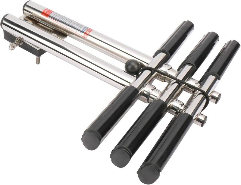woobles 3 Step Dual Vertical Telescopic Boat Dive Ladder with transom mounting Bracket and Screws,316 Stainless Steel Sport Ladder for Marine Boat Yacht Swimming Pool - Image 3