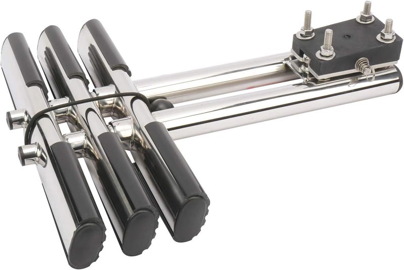woobles 3 Step Dual Vertical Telescopic Boat Dive Ladder with transom mounting Bracket and Screws,316 Stainless Steel Sport Ladder for Marine Boat Yacht Swimming Pool - Image 4