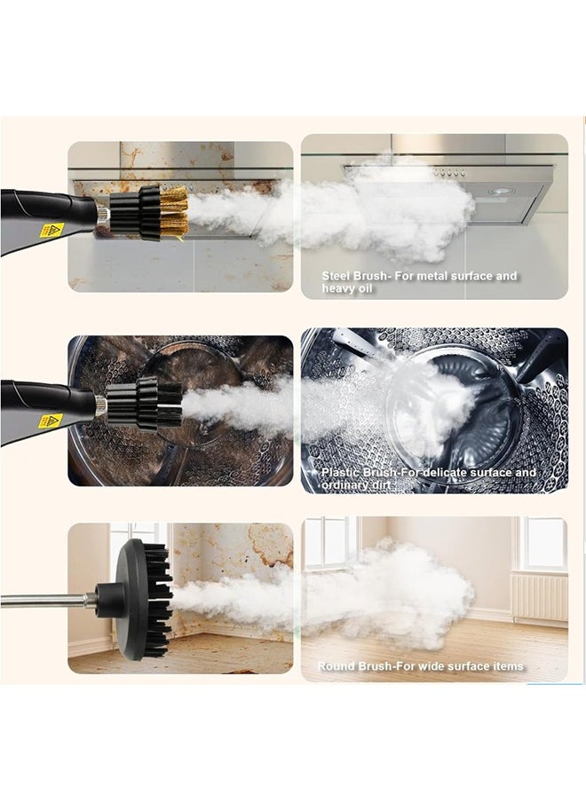 Joshberg Portable Handheld Steam Cleaner, 1500W Multifunctional High Temperature Steamer Cleaner with 1200ml Water Tank, Suitable For Kitchen Sofa Bathroom Window  - Image 5