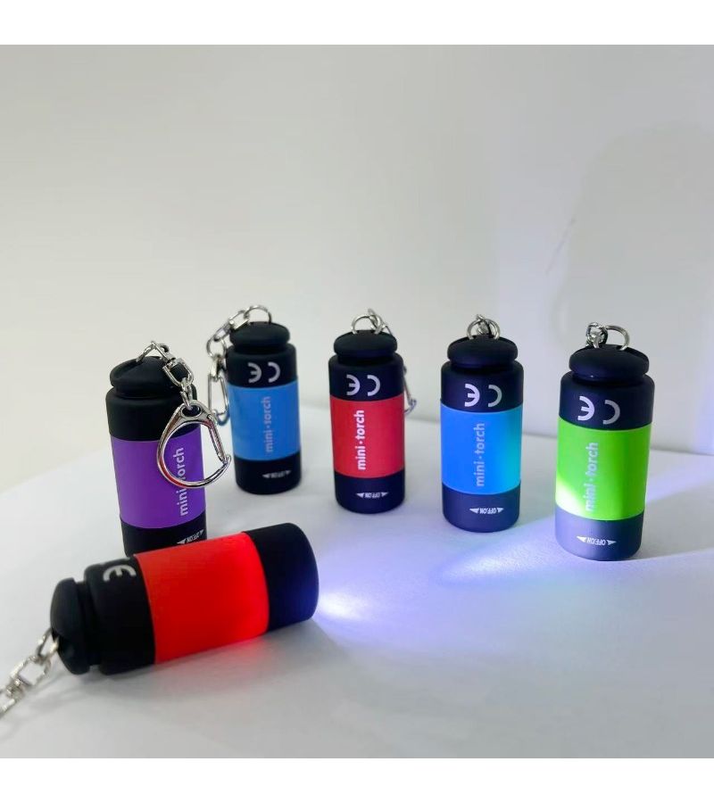 6 أضواء كرة صغيرة LED حمراء قابلة لإعادة الشحن عبر USB، مفتاح دوار مدمج ومحمول للإضاءة اليدوية للاستخدام المنزلي والخارجي - Image 3