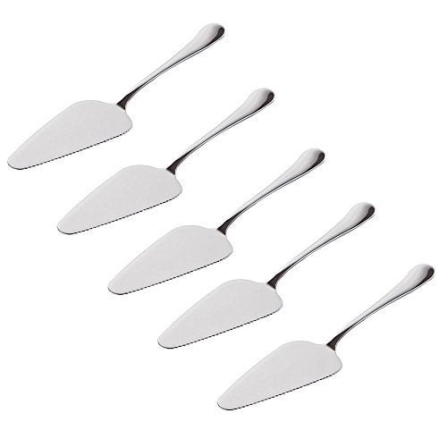 YTYKINOY Pack of 5 Stainless Steel Pie Pizza Cake Pastry Server 8.9inch Pie Pizza Cake Dessert Shovel Cutter - Image 1