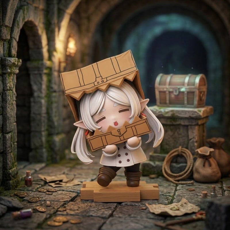Frieren in Box Cute Q Version Figure Anime Model Desktop Decoration - Image 4