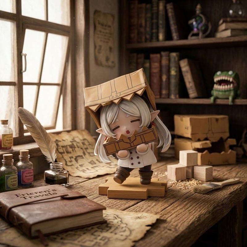 Frieren in Box Cute Q Version Figure Anime Model Desktop Decoration - Image 3