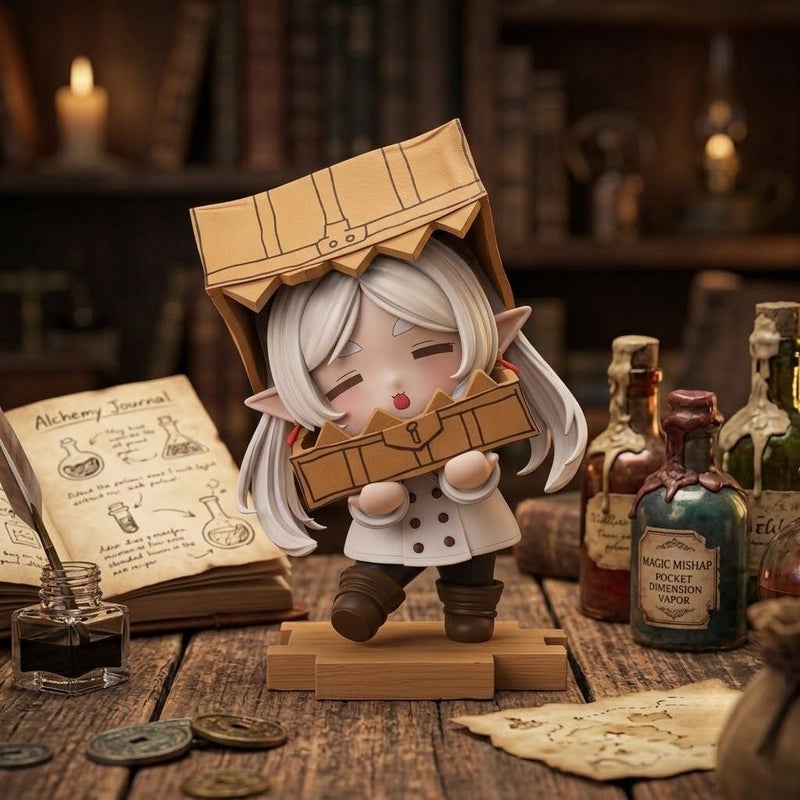 Frieren in Box Cute Q Version Figure Anime Model Desktop Decoration - Image 2