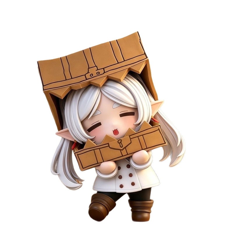 Frieren in Box Cute Q Version Figure Anime Model Desktop Decoration - Image 5