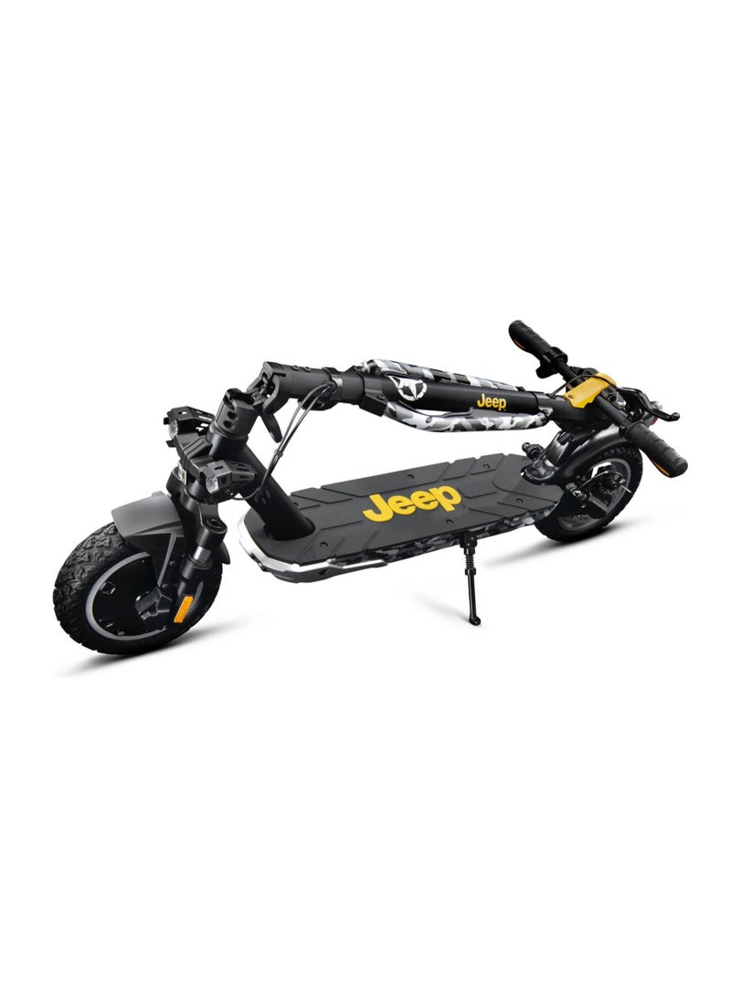 جيب سكوتر Jeep E-scooter مع إشارات الدوران ، تصميم أنيق مع محرك قوي بدون فرش 500 واط ، أقصى مدى 50 كم ، إطارات أمامية بدون أنبوبي 10 بوصة وإطارات خلفية ، شاشة LED كبيرة مقاس 3.5 بوصة ، سعة تحميل 100 كجم - - Image 2