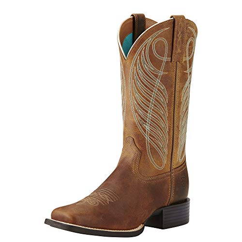 Ariat Women’s Round Up Wide Square Toe Western Boot - Image 1