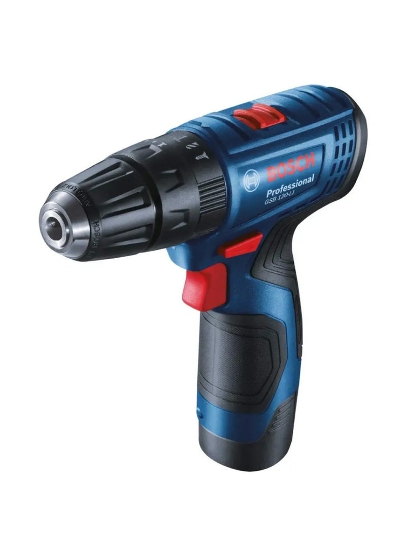 BOSCH - Professional Cordless Combi Drill, GSB 120-LI (12 V) + Bosch Fixing Set (173 Pc.) Bundle - Image 1