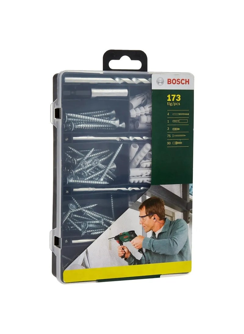 BOSCH - Professional Cordless Combi Drill, GSB 120-LI (12 V) + Bosch Fixing Set (173 Pc.) Bundle - Image 1