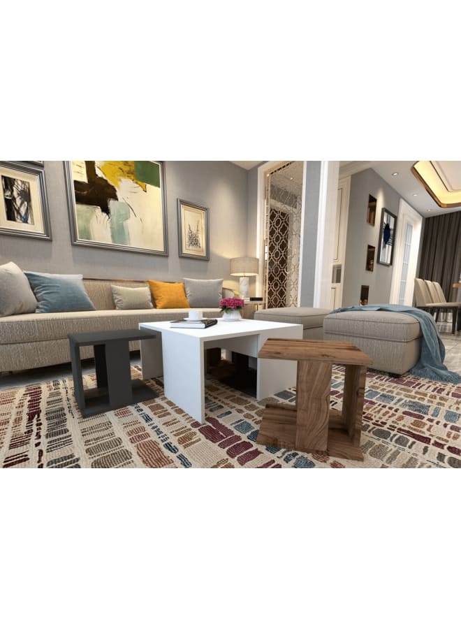 Retro RA-T15 Coffee Table 40x40x40cm - Multicolor - Image 1