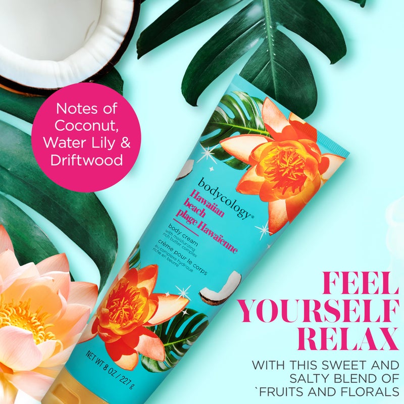 Bodycology كريم الجسم من بوديكولوجي بزبدة الشيا، شاطئ هاواي، 8 أونصات - Image 2