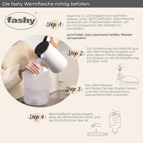 Fashy 2.0 Litre Cranberry Plain Hot Water Bottle - Image 4