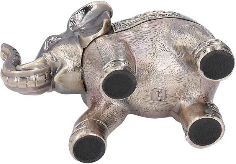 Vintage Metal Elephant Cigar Ashtray Windproof Durable Design For Home Decor - Image 5