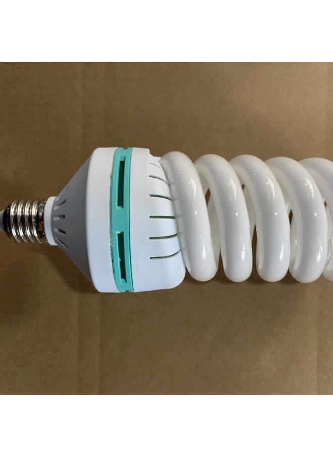 Generic 200w Full Spiral Tricolor Photography Bulb 5500k Soft Light Fill Light Effect Is Good Huiming Straight Hair-Specifications:200w  - Image 5