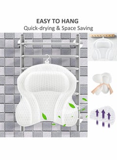 Bath Pillows, 4D SPA Air Mesh Bathtub Pillows for Tub, Shower Head Neck Shoulder - pzsku/Z5F0571A842D2364F0643Z/45/_/1716943172/8b8ef2ac-9d75-406e-96ca-ac9d5de44a0d