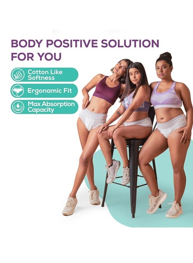 Evereve Ultra Absorbent Disposable Period Panties, L-XL, 5's Pack, 0% Leaks, Sanitary protection for women & Girls, Maternity Delivery Pads, 360Â° Protection, Postpartum & Overnight use, Heavy Flow - Image 2