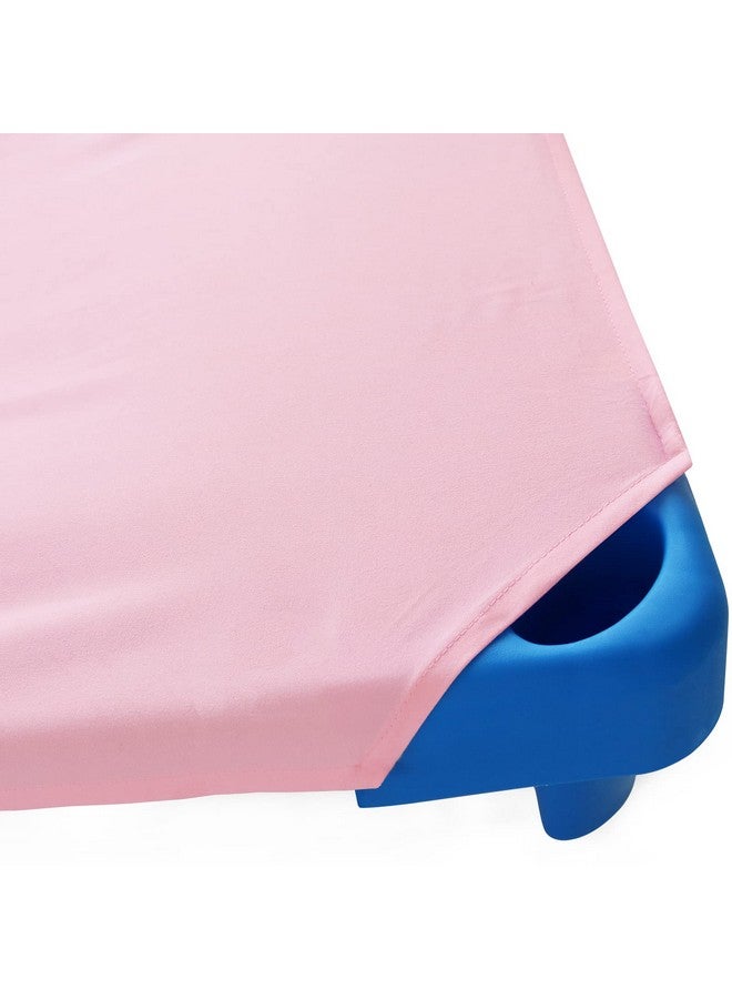 Biloban Standard Daycare/Pre-School Cot, 23" x 51", Children's Naptime Cot, Pink, Breathable Microfiber Nap Sheet for Boys & Girls - Image 3