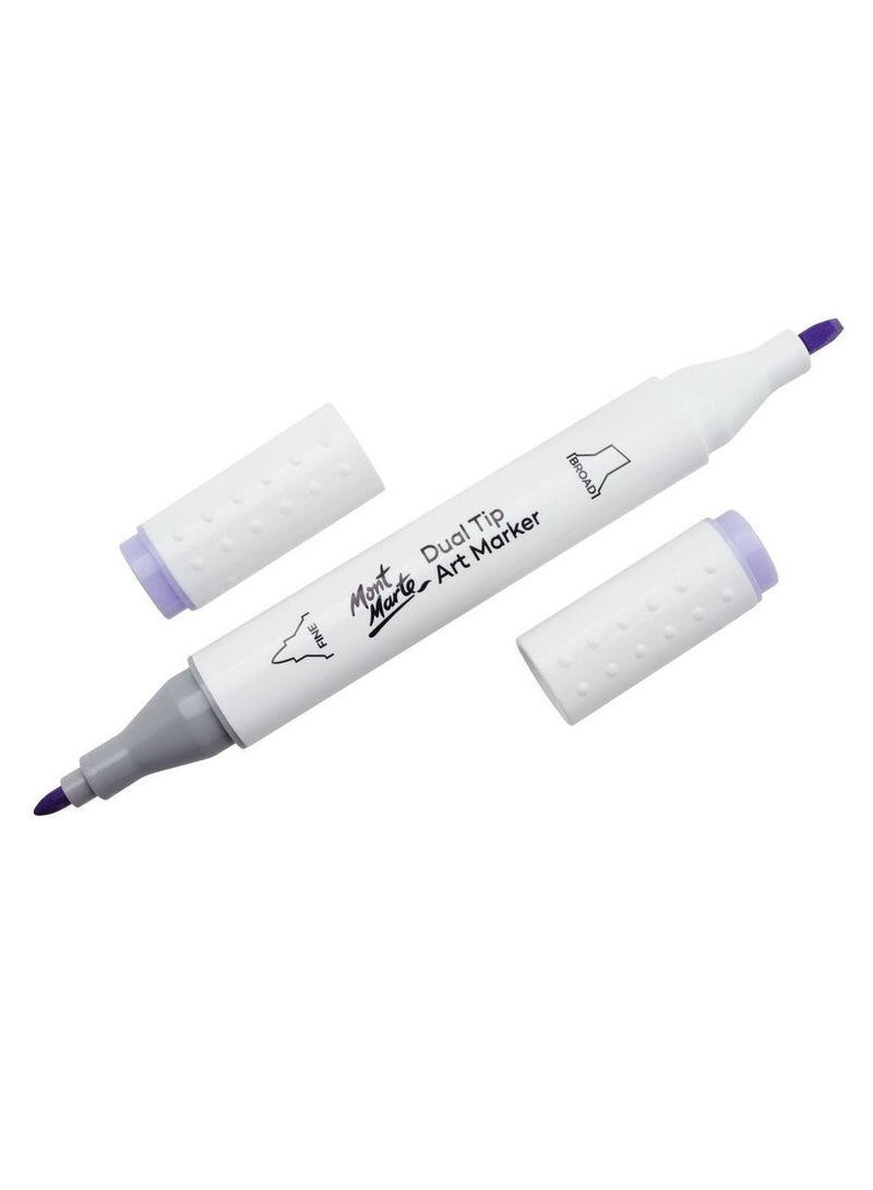 Mont Marte Dual Tip  Premium Art Marker Dark Blue Light - Image 1