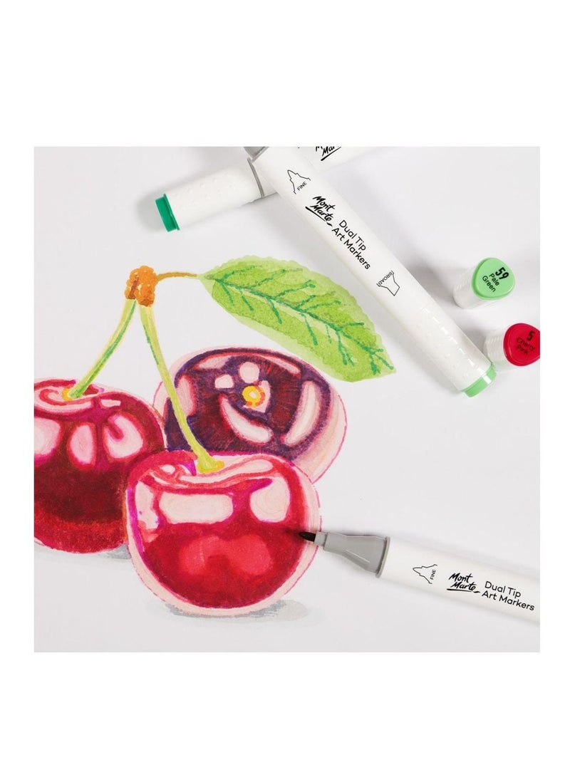 Mont Marte Dual Tip  Premium Art Marker Dark Blue Light - Image 3