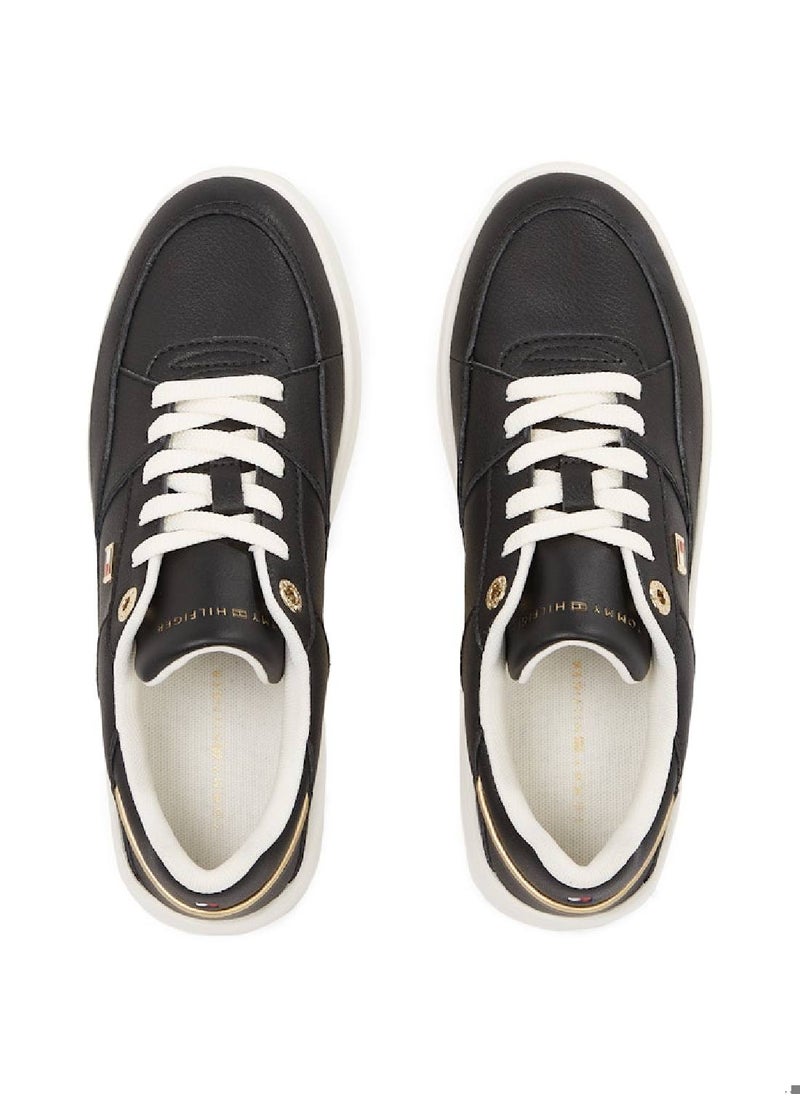 Women's Flag Logo Basketball Sneakers - Leather, Black - pzsku/Z5F05ADB88B44A10BDC37Z/45/_/1741873933/d3901343-8e58-41ec-bb4f-0863052c9c16