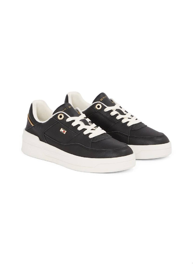 Women's Flag Logo Basketball Sneakers - Leather, Black - pzsku/Z5F05ADB88B44A10BDC37Z/45/_/1741873937/b94135b0-5897-4fc1-a924-1773e3c22d3b