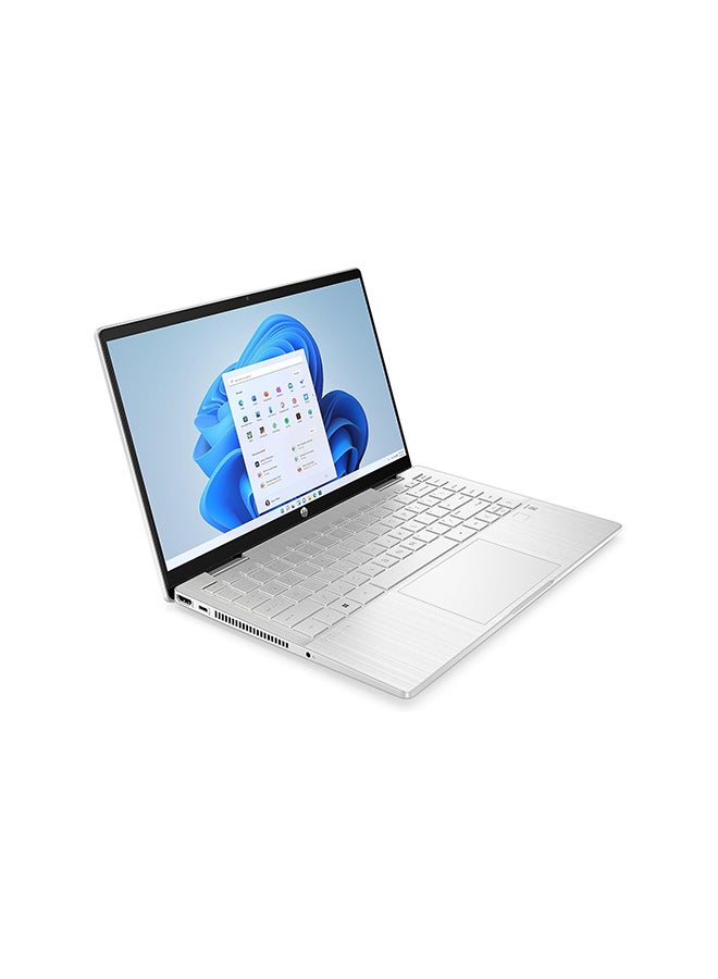 HP (Upgraded Version) Pavilion x360 2 in 1 Laptop With 14-Inch Display, Core i5 1335U Processor/8GB RAM/512GB SSD/Intel Iris Xe Graphics/Windows 11 Home / Natural English/Arabic Natural silver - Image 3