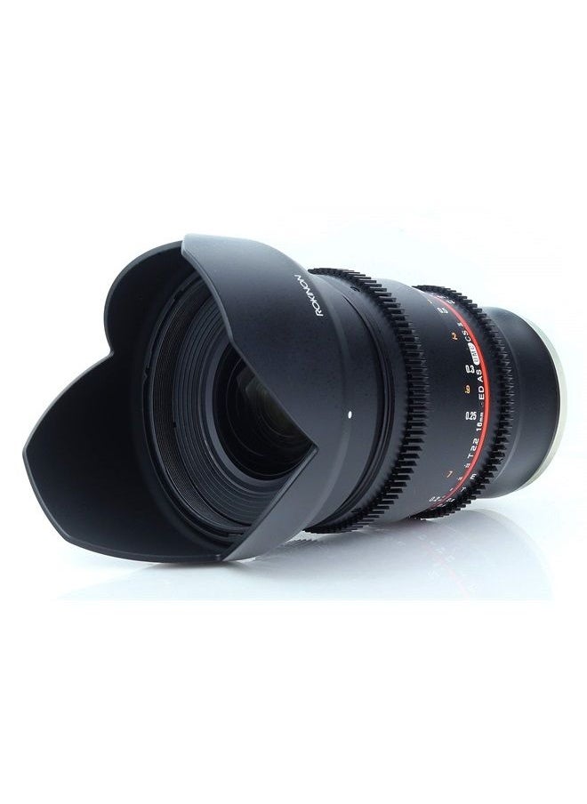 Rokinon DS16M-NEX 16mm T2.2 Cine Wide Angle Lens for Sony Alpha E-Mount Interchangeable Lens Cameras,Black  - Image 1