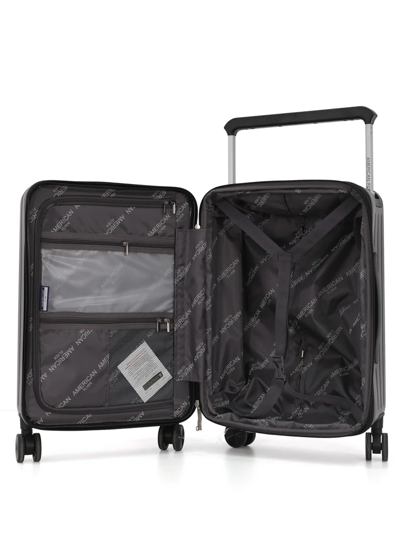 امريكان فلاير AMERICAN FLYER 20 Inch Cabin Luggage – Lightweight PP Hard Shell Suitcase with TSA Lock, 360° Spinner