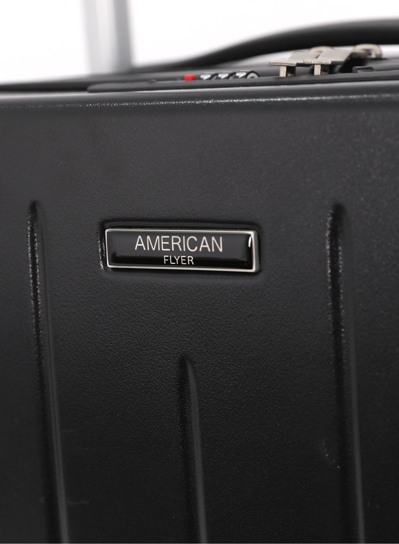 AMERICAN FLYER حقيبة سفر أمريكية فلاير 20 بوصة – حقيبة صلبة خفيفة الوزن من مادة PP مع قفل TSA، دواليب دوارة 360 درجة - Image 3