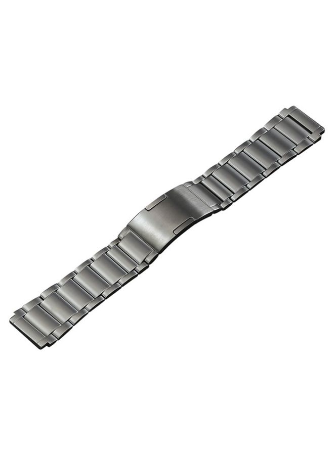 Replacement Strap For Huawei Watch 4 Pro/GT3/GT2 Porsche Ver 22mm Three Strains HW Buckle Titanium Steel Watch Band Grey 